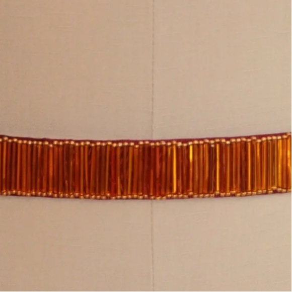 Elegant Burgundy and Gold Women\'s Belt main image 5